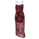 Print Suspender Dress Spring And Summer 2023 New Ins Style Fresh Pastoral Style Long