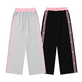 Striped Side Bow SweatpantsOutfit