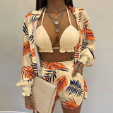 New Sexy Women's Pure Color Shorts Fashion Three-Piece
