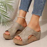 Slopes And Cool Slippers 2025 Summer New Retro Thick-Sed Fish Mouth Roman Sandals Women's Loose Cake Thick