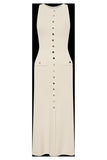 Temperament Sleeveless Round Collar Knitted Dress In 2025