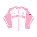 Retro Flag Aesthetic Long-Sleeved Jersey T-Shirt Y2k Loose Sports High Street Collar