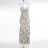 New High-End Women Decor With Thin Sexy Sling Dress Dress Long Dress Buns Hip