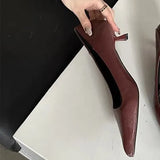French New Leopard-Print Fine Heel Single Shoes Sexy Pointed High-Heeled High-Heeled High-Heeled Shoes Small-Size Velvet Cat