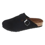 Slippers Summer New Women's Flat Bottom Leisure Lazy Half Drag Wearing Frosted Personality Big Head Women's