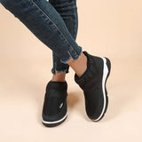 Cotton Shoes Women's New Sports Snow Boots Short Sleet Soft Bottom Flat Base Large Thick Thick To Keep Warm