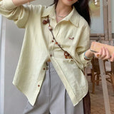 Design Languid Shirt Spring And Autumn Fashion Casual Long Sleeves New Casual Temperament Shirt Loose