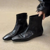 Short-Skinned Short-Skinned Women's Autumn And Winter New Commuting Wind Head Zipper And Thin Boots In The Ankle