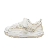 Shoes Deconstruction And Dissolution Series Of Autumn And Winter New Lace Thick-Soled High-Board Shoes Men's Fashion Shoes Men's And Women's