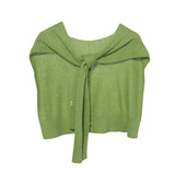 Ma Hai Mao Shawl Fluffy Soft Outside With A Scarf Neck Autumn Winter Hair Weaving Small Canopy Woman