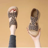 Thick-Soled Sandals Women Wear 2025 Summer New Leisure Roman Sandals One Foot Pedal Beach
