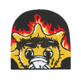 Zingj And Joker Wool Hat Autumn And Winter Cold And Warm Knit Hat Fashion Cartoon Pattern Jacquard