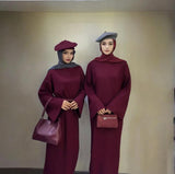 2025 New Women's Knitted Turtleneck Sweater Temperament Fashion Dress