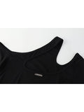 Crop Tops Women New Fake Two-piece Sexy Off Shoulder Irregular T-shirt Female Streetwear Vintage Long Sleeve Y2K Gothic