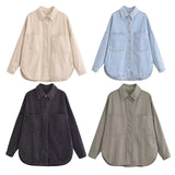 And Autumn 2025 New Women's Urban Casual Wash Denim Shirt Jacket Jacket
