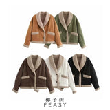 Burst Women's Fur Coat Collar Loose