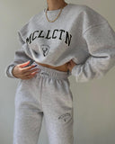 Women's Casual Fashion Print Thick Set Plus Velvet Long Sleeves