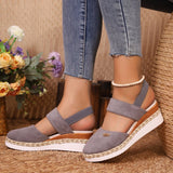 Bag Head Slope And Thick-Soled Sandals Women Waterproof Table Velvet Cold