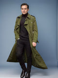 Men's Spring And Autumn Long Belt Men's Wind Coat Fashion Daily Casual Coat