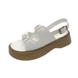 With Thick-Soled Sandals Female Big Head Buckle Beach Woman Womenssandals Rome