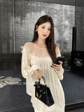 Xixi 2025 Autumn White Standard New Korean Version Of The White Standard Of The New Korean Version Of The Chiffon Short-Sleeved Shirt Top