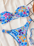 Zingj Single Swimsuit 2024 Ladies Split Swimsuit Wipe Strapless Sexy Bikini