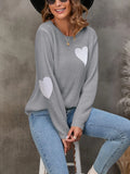 And Winter New Round Collar Solid Color Small Love Jacket Loose Sweater Knitted Shirt