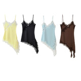 New Women's Collection Of Lace Asymmetrical Leisure Sling Mini