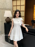 Xixi 2025 Summer New French Temperament With High-Belt Dress Elegant Vacation Short Dress
