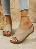 New Slope And Slippers Fashion Fish Mouth Cool Slippers Wearing Light Beach Women's Cool