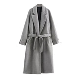 Explosive Women's Temperament Fashion With Belt Long Hair