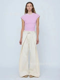 Women's Wear Irregular Loose Casual Trousers Wide Leg