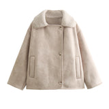 Burst Women's Clothing Lint With Velvet Warm Fur