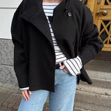 Women's Clothing Explosion Fashion Casual Collar Buckle Short