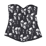Cardinian Girded Court Bodysuit Simple Shoulder Strap Bouquet On The