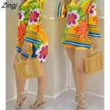 Women Plain Bell Sleeve V-Neck Long Casual Loose Top & Shorts Set Casual Summer Solid Streetewar Suit