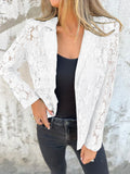 Spring And Summer Women's New Fashion Casual Leash Pure Color Lace Suit