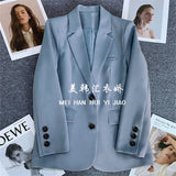 Zingj Yellow Suit Jacket Female 2024 Spring And Autumn New Leisure Temperament Spring And Autumn Fried Street Small Suit