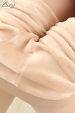 New Fashion Women's Autumn and Winter High Elasticity and Good Quality Thick Velvet Pants Warm winter christmas