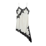 New Women's Collection Of Lace Asymmetrical Leisure Sling Mini