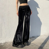 Wind Star Hot Diamond With Trousers 2025 Autumn And Winter New Velvet Splicing Hottie