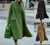 Woolen Solid Color Temperament Commute