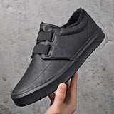 Men's Shoes Autumn And Winter New Cotton Shoes Casual Leather Shoes Fashion Soft Soles Pedal Shoes Men's Cotton