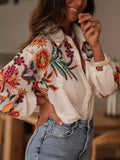 Women's 2025 Spring/Summer New Loose Long-Sleeved Digital Printed