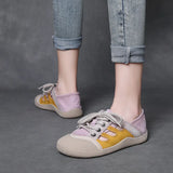 Layer Of Cowhole Retro Hollow Hole Shoe Woman 2025 Summer New Mori Art Sandals Casual Single