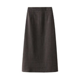 Haired Half-Dress Woman 2025 Autumn And Winter Loose Thin Crobrow Long A-Word Bag Hip Skirt