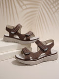 2025 Summer Women's Shoes Large-Size Thick-Sed Casual Sandals With Magic Stickers Women's