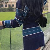 Sets Women Spring Striped Design Slim Mini Skirt Sexy Ulzzang Lovely Streetwear Kpop Trendy Ins Ladies Clothes Pretty