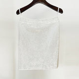 New Star Temperament Fashion Mesh Splicing Hot Diamond