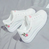 White Shoes Women Autumn 2025 New Low-Help Korean Version Of The Female Breathable Leather Panel